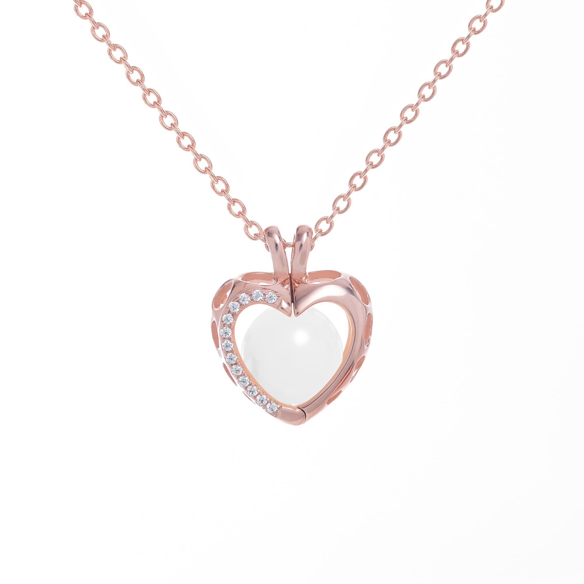 Naszyjnik otwierany z mlekiem “Heart & Soul”